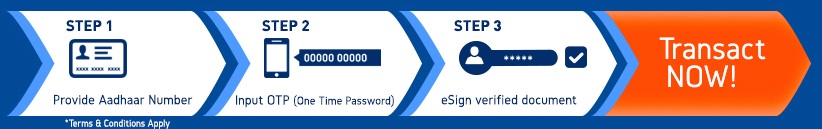 Paperless e-KYC in 3 steps
